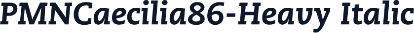 PMNCaecilia86-Heavy Italic