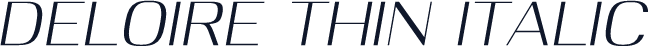 Deloire Thin Italic