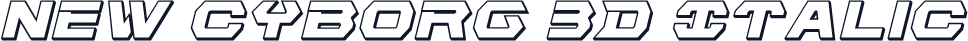 New Cyborg 3D Italic