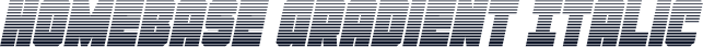 Homebase Gradient Italic