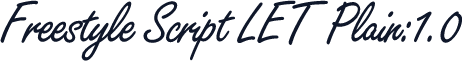 Freestyle Script LET Plain:1.0