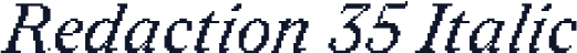 Redaction 35 Italic