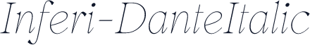 Inferi-DanteItalic