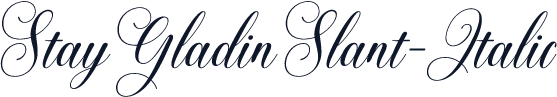 StayGladinSlant-Italic