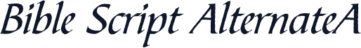 Bible Script AlternateA