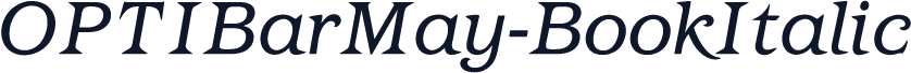 OPTIBarMay-BookItalic