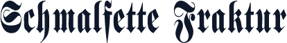 Schmalfette Fraktur