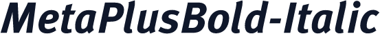 MetaPlusBold-Italic