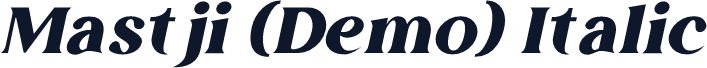 Mastji (Demo) Italic