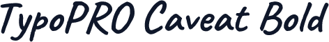 TypoPRO Caveat Bold