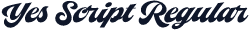 Yes Script Regular