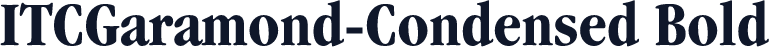 ITCGaramond-Condensed Bold