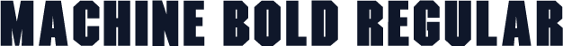 Machine Bold Regular
