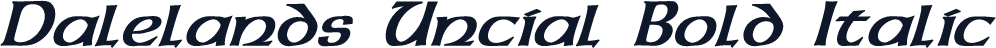 Dalelands Uncial Bold Italic