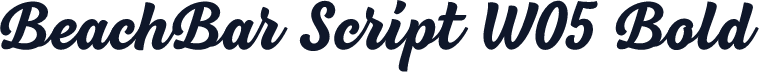 BeachBar Script W05 Bold