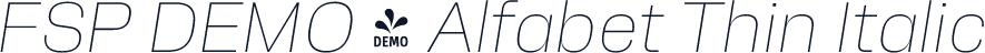 FSP DEMO - Alfabet Thin Italic