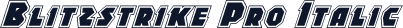 Blitzstrike Pro Italic