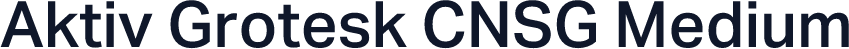 Aktiv Grotesk CNSG Medium