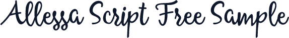Allessa Script Free Sample