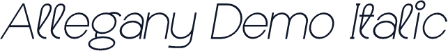 Allegany Demo Italic