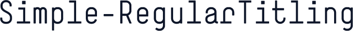 Simple-RegularTitling