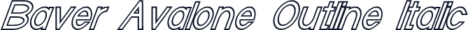 Baver Avalone Outline Italic
