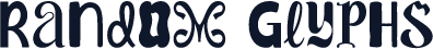 Random Glyphs