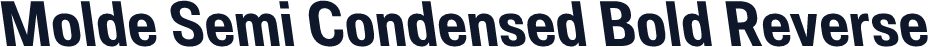 Molde Semi Condensed Bold Reverse