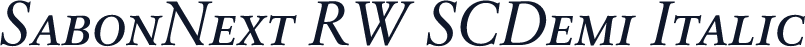 SabonNext RW SCDemi Italic