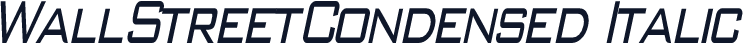WallStreetCondensed Italic
