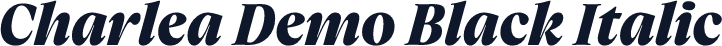 Charlea Demo Black Italic