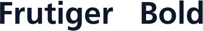 Frutiger   Bold