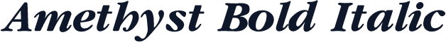 Amethyst Bold Italic