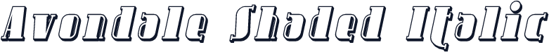 Avondale Shaded Italic