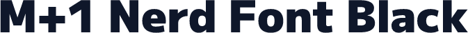 M+1 Nerd Font Black