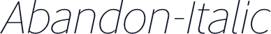 Abandon-Italic