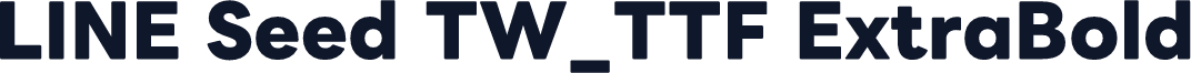 LINE Seed TW_TTF ExtraBold