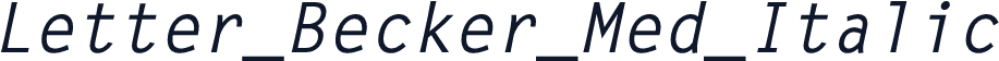 Letter_Becker_Med_Italic