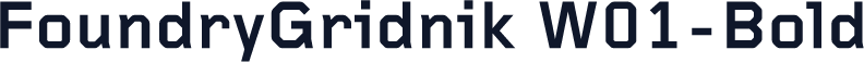 FoundryGridnik W01-Bold