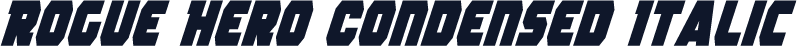 Rogue Hero Condensed Italic