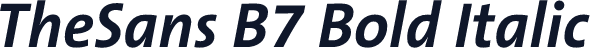 TheSans B7 Bold Italic