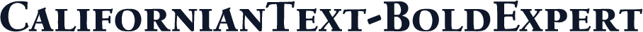 CalifornianText-BoldExpert