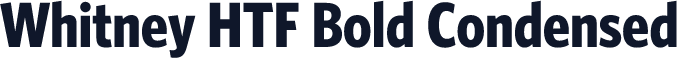 Whitney HTF Bold Condensed