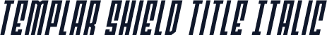 Templar Shield Title Italic
