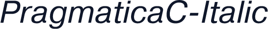 PragmaticaC-Italic