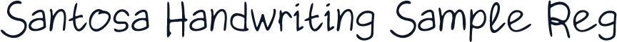 Santosa Handwriting Sample Reg