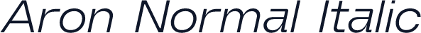 Aron Normal Italic
