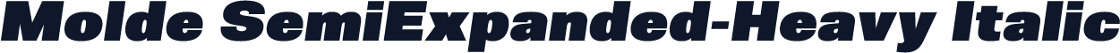 Molde SemiExpanded-Heavy Italic