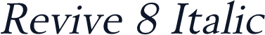 Revive 8 Italic
