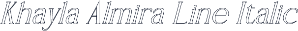 Khayla Almira Line Italic
